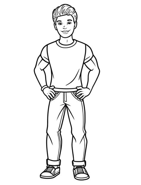 Desenhos De Ken Da Barbie Para Colorir Pintar E Imprimir