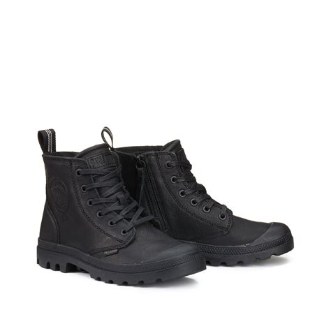 pampa  zip walking boots  leather black palladium la redoute