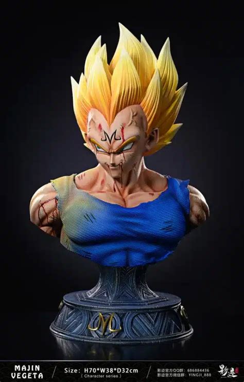 Dragon Ball Dim Studio Majin Vegeta Bust Resin Statue Kaioland