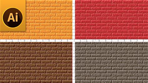 How To Create A Textured Brick Wall In Adobe Illustrator YouTube