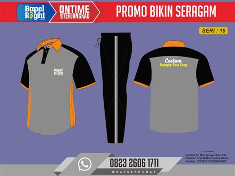 Desain Baju Olahraga Sekolah Konveksi Seragam