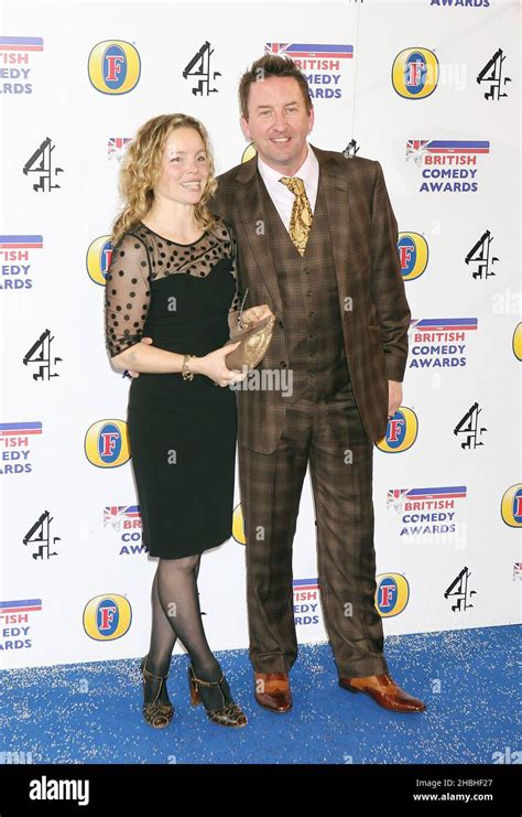 Lee Mack and wife Tara Mack arrive at the British Comedy Awards at the