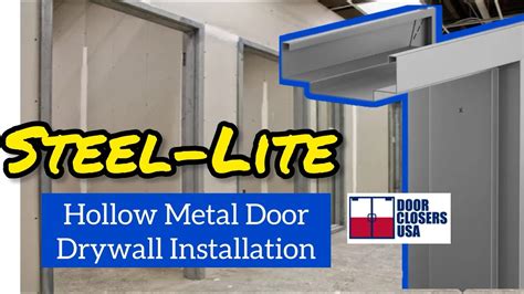 Hollow Metal Door Kd Drywall Frame Installation Youtube