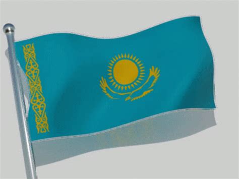 Kazakhstan Flag GIF - Kazakhstan Flag Flag Waver - Discover & Share GIFs