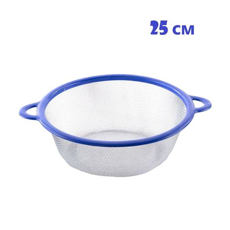 Сито для муки / Дуршлаг 25 см , синий / Дуршлаг металлический - купить ...