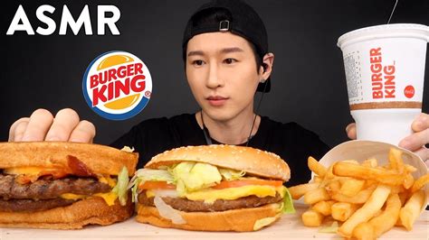 ASMR Burger King Mukbang Whopper Sourdough King Whispering EATING