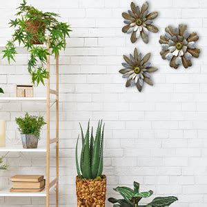 Amazon Rustic Galvanized Metal Hanging Wall Flowers Decor Set Of