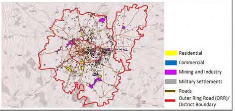 Landuse map of Bangalore Urban and Hoskote Taluk (Bangalore Rural ...