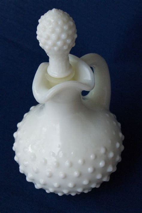 Avon Hobnail Milkglass Perfume Bottle Fenton Milk Glass Hobnail Milk