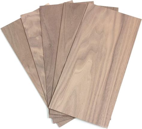 Wodewa Holz Furnier Set 4mm Starkfurnier Nussbaum 60x14cm 10er Set