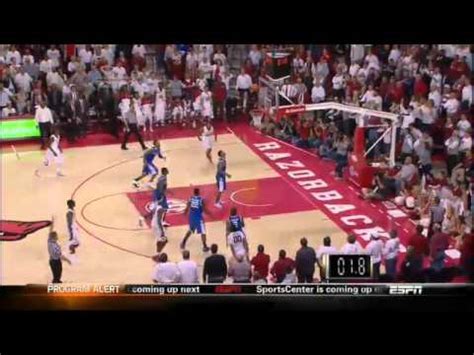 Arkansas Michael Qualls Game Winning Dunk YouTube