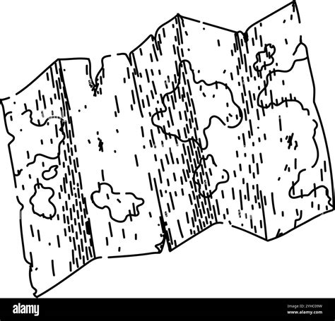 Cartography Old Map Sketch Hand Drawn Vector Stock Vector Image And Art