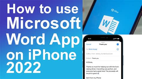 How To Use Microsoft Word App On Iphone Youtube