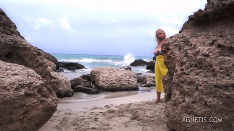 Agnetis Miracle Zebra Bikini At The Beach