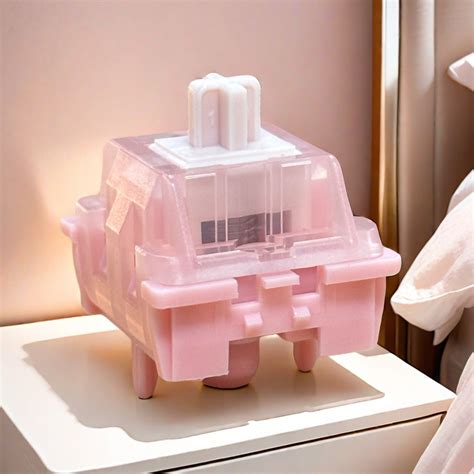 KTT Sakura Factory Prelubed Switch 10pcs Linear 5pin Hot Swappable MX Type Switch For Mechanical