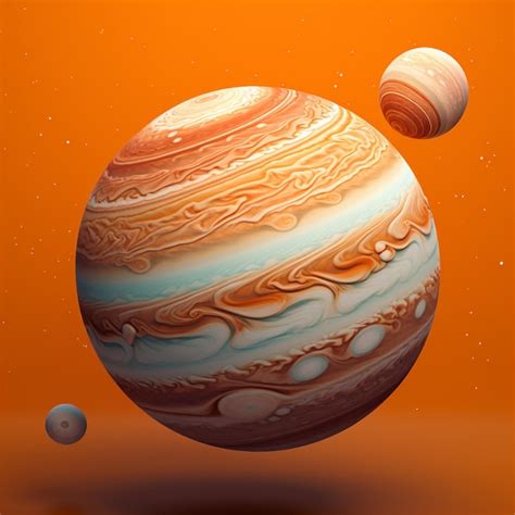 Premium Ai Image 3d Model Paper Concept Of Planet Jupiter