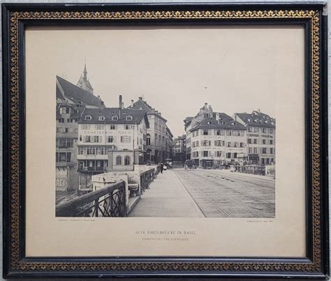 Alte Rheinbrücke Basel Eisengasse 21 März 1903 Kaufen auf Ricardo