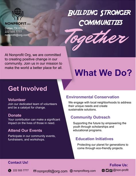 Nonprofit Organization Flyer Template Edit Online And Download Example