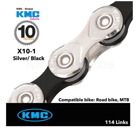 รีวิว โซ่ KMC X10-1/ 10 Speed / Silver/Black - Simon Sport Shop