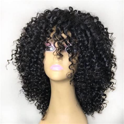 Shuomu Pelucas Cabello For Mujeres Peluca Rizada Afro Rizado Con