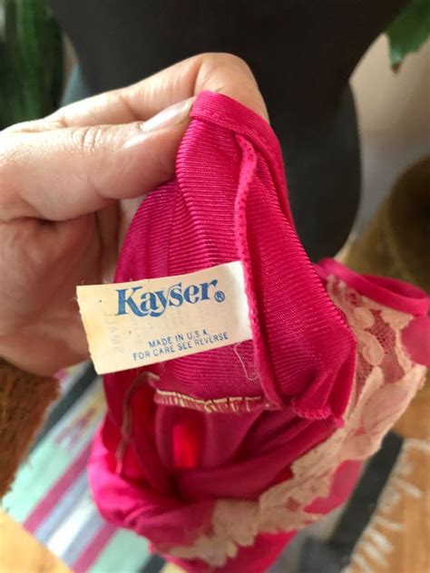 Vintage Kayser Pink Nightgown Nighty Lingerie L Gem