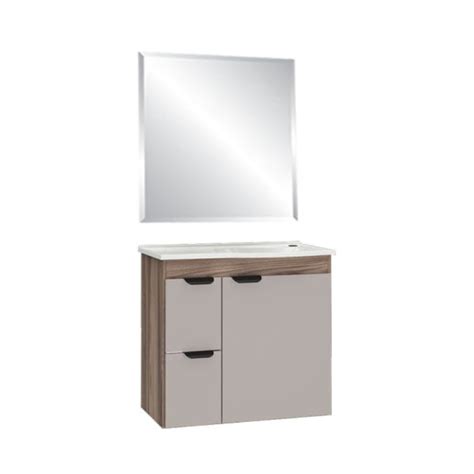 MUEBLE PARA BAÑO DREAMLINE CZM 102443 60X56X36CM NUDE TAMARINDO ESPEJO 102464 JUEGO