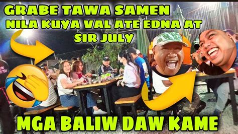 MUKBANG ENGLISH ONLY TAWANG TAWA SILA KUYA VAL ATE EDNA SIR JULY YouTube