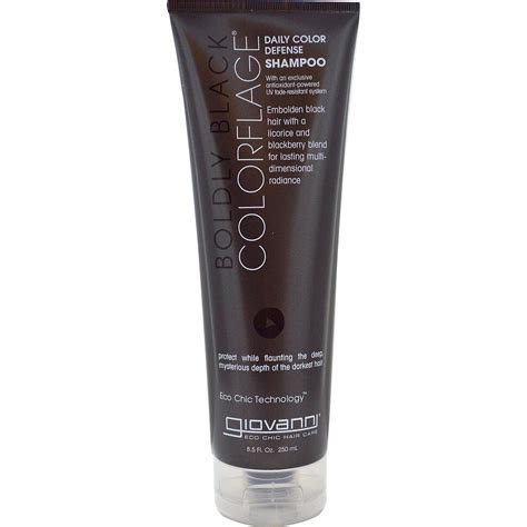 Giovanni, Colorflage, Daily Color Defense Shampoo, Boldly Black, 8.5 fl ...