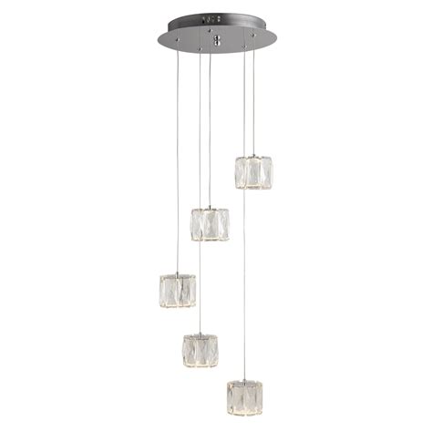 Searchlight Lighting Maxim 5 Light Multi Drop Ceiling Pendant In