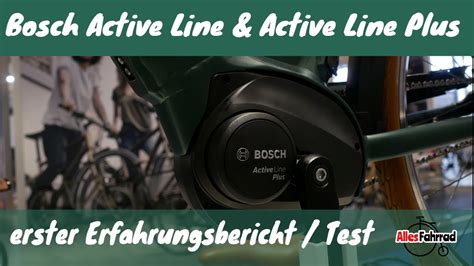 Bosch E Bike 2018 Active Line Active Line Plus Erster