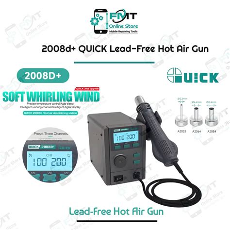 2008D QUICK Lead Free Hot Air Gun FMT Online Store