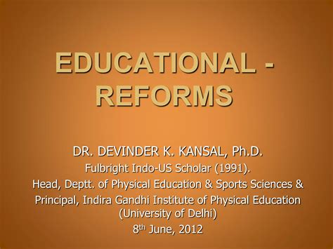 education reforms ppt | PPTX