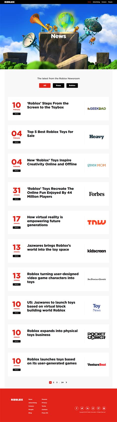 Roblox in 2017 - Web Design Museum