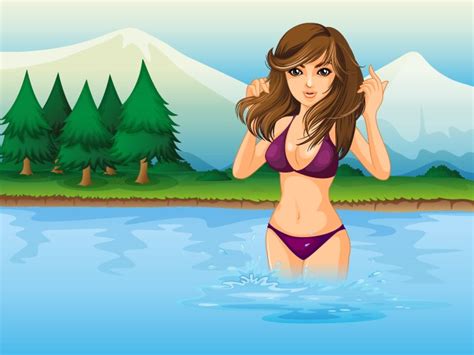Red Bikini Royalty Free Vector Image VectorStock