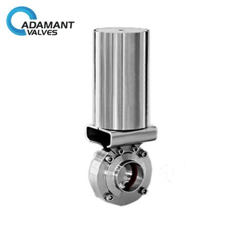 Sanitary Butterfly Valve Tri Clamp Silicone Sealing Stainless Steel