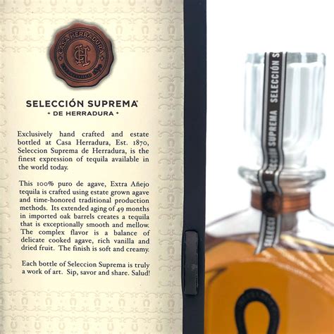 Herradura Tequila Seleccion Suprema Extra Añejo 40 1 x 0 7 l