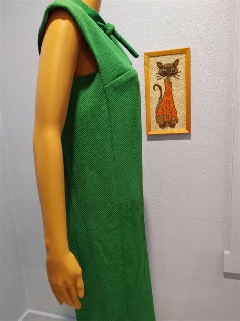 True Vintage S Pussy Bow Sexy Secretary Dress Bright Spring Etsy