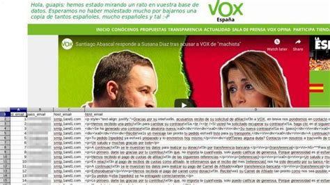 Anonymous Desvela Los Datos De 30 000 Simpatizantes De Vox En Un Ataque