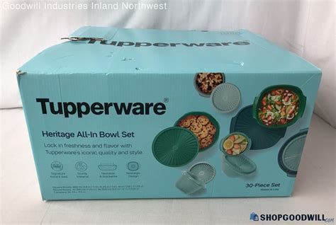 IOB Tupperware Green Heritage Get It All 30pc Set Shopgoodwill