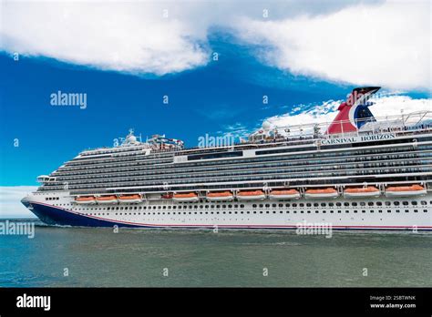 Miami, Florida, USA - June 09, 2024: Carnival Cruise Line. Carnival ...
