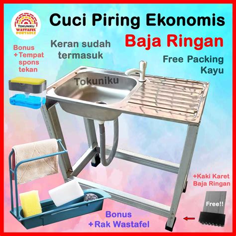 Jual Wastafel Cuci Piring Portable Ekonomis Wastafel Baja Ringan