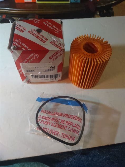 Lexus Toyota Factory Oil Filter 04152 YZZA3 EBay