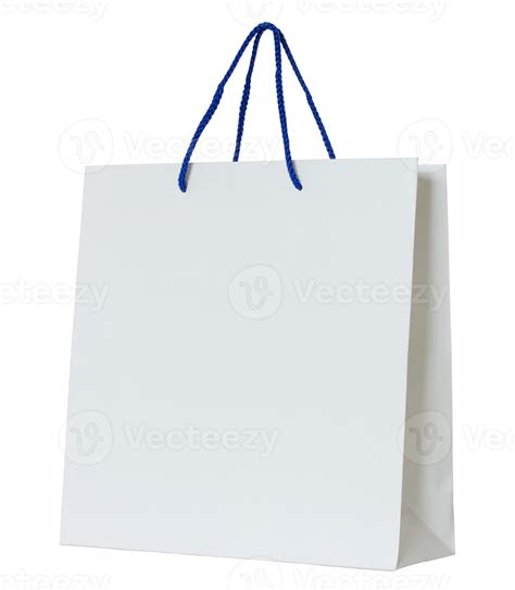 White Paper Bag Isolated With Clipping Path For Mockup 10794069 Png