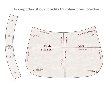 purse template pattern semashowcom