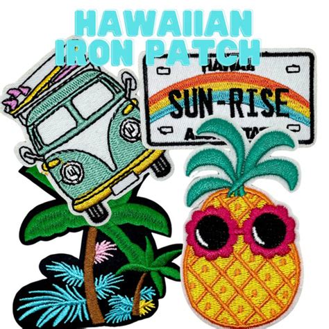 Hawaiian Iron On Patches Stka2 Aloha Creation Club
