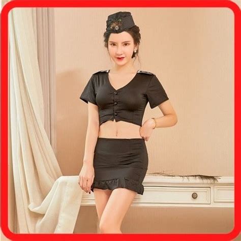 Jual Baju Lingerie Cosplay Kostum Seragam Sekretaris Atau Pramugari Cp Shopee Indonesia