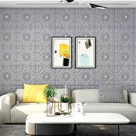 Foam Wallpaper Adhesive Wall Decor Sticker D Wall Paper Dinding Wall