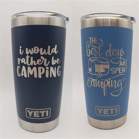 Camping Engraved YETI Rambler Tumbler Engraved Travel Mug - Etsy