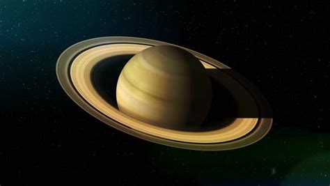 Rotation Of The Planet Saturn HD.Realistic Imaging Of Saturn Planet ...