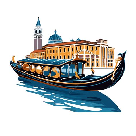 Italy Gondola Boat Transport Illustration, Transport, Boat, Italy PNG